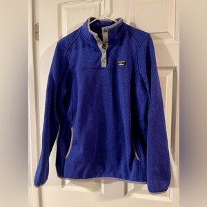LL Bean Sweater Fleece Pullover size L